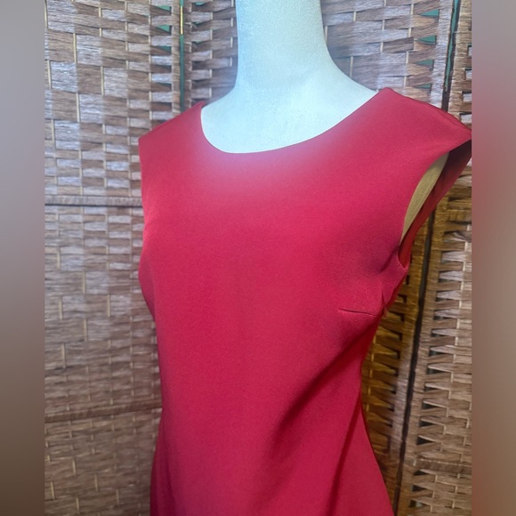 Zara Trafaluc collection Dress Medium Maroon Red Short Summer spring vacation - Picture 6 of 8